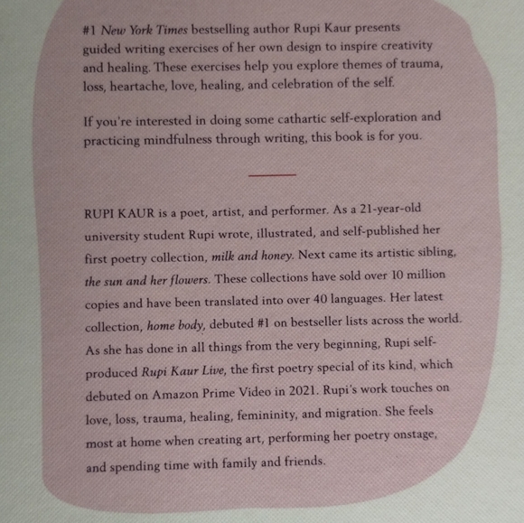 New Healing Through Words By Rupi Kaur Hard Cover Book - Picture 2 of 2